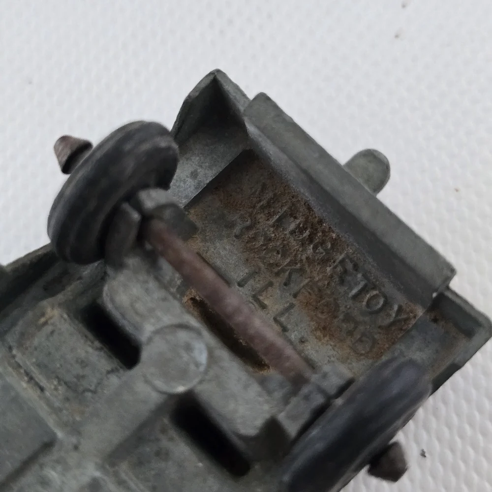 Vintage Midgetoy Rockford ILL Metal Die Cast Toy Army Jeep - USA 2.5" - Picture 7 of 9